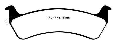 EBC 92-94 Jeep Grand Cherokee 4.0 Yellowstuff Rear Brake Pads