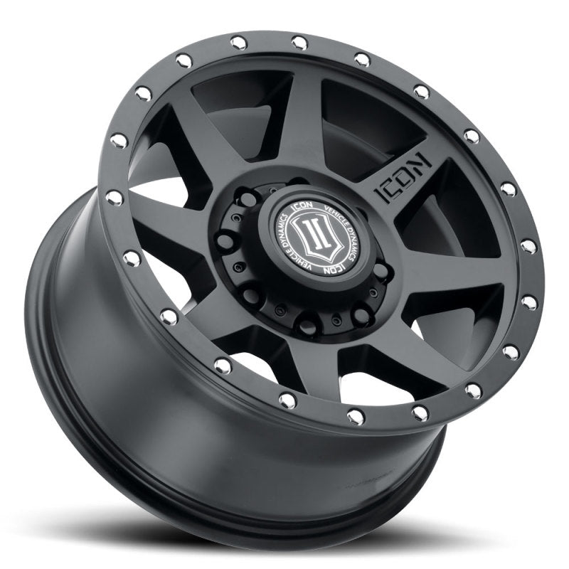 ICON Rebound 17x8.5 8x170 6mm Offset 5in BS 125mm Bore Satin Black Wheel