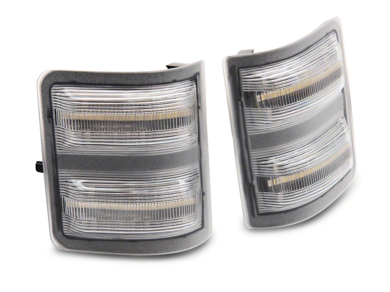 Feux de position latéraux à LED SEQL Switchback Raxiom 11-16 Ford F-250/F-350 Super Duty Axial - Transparent