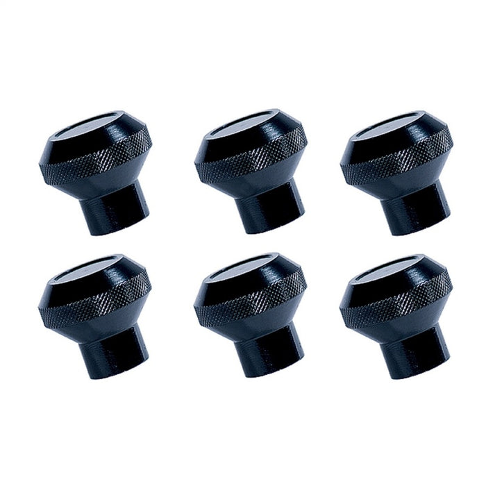 Ensemble de boutons de tableau de bord en aluminium billette Rugged Ridge noir 76-86 Jeep CJ