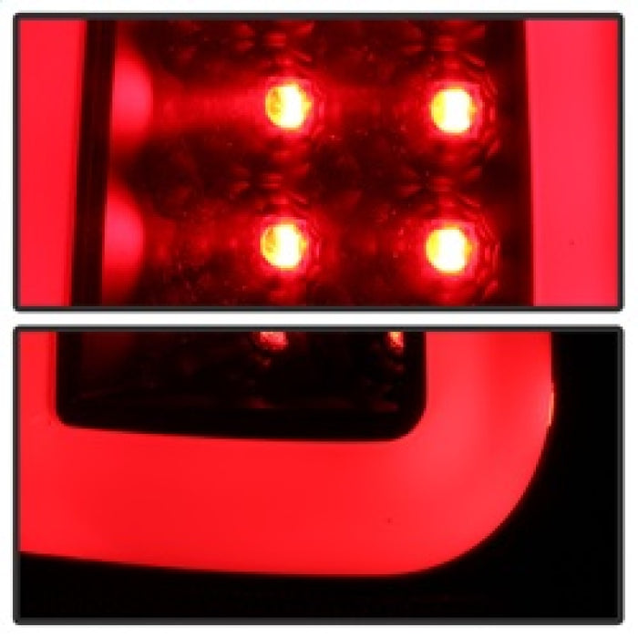 Spyder 97-03 Ford F150 Stylsd. F250/350 V3 Light Bar LED Tail Lights - Blk ALT-YD-FF15097V3-LBLED-BK