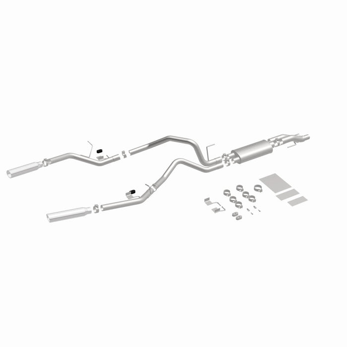 Échappement Catback MagnaFlow 11 pour Ford F-150 3,7 L/5,0 L/6,2 L SS à double sortie arrière divisée avec embouts SS de 3,5 pouces