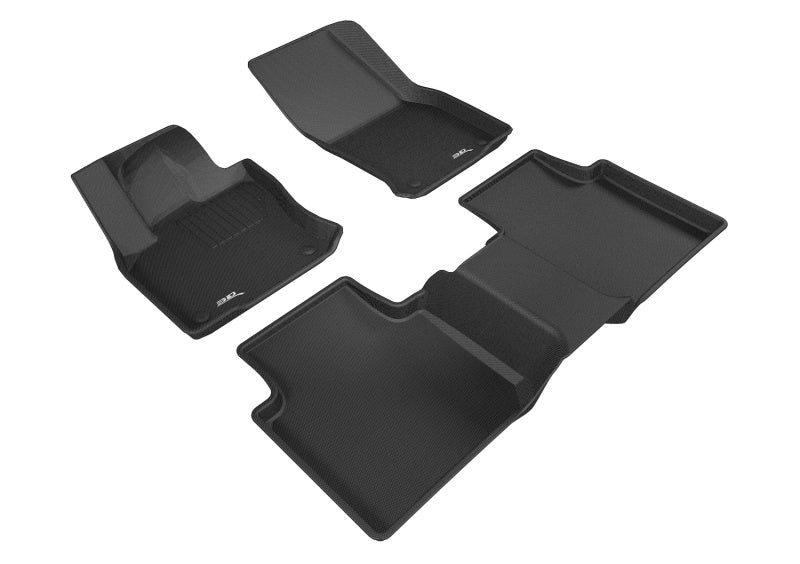 Tapis de sol avant et arrière 3D MAXpider pour Volkswagen Tiguan 2018-2019 avec 5 places Kagu - Noir