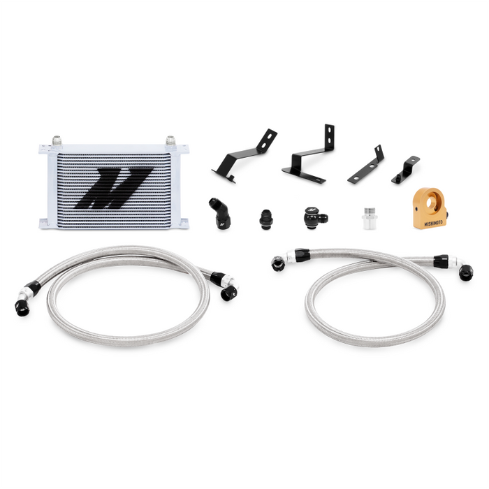 Kit de refroidisseur d'huile Mishimoto 2016+ Chevy Camaro avec thermostat - Argent