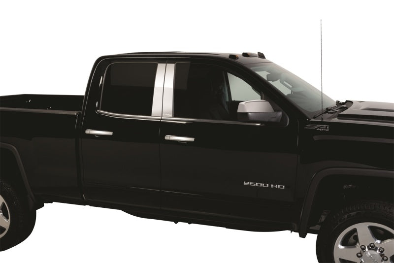 Putco 14-14 Chevrolet Silverado HD - (Ext Cab) - 4 poteaux de pilier en acier inoxydable classiques