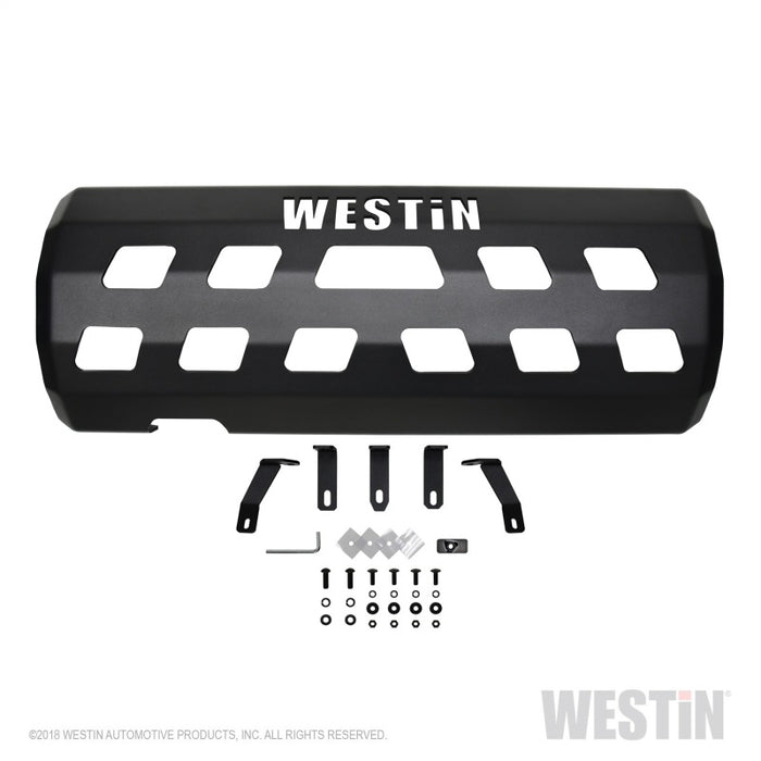 Plaque de protection du silencieux Westin 18-22 Jeep Wrangler JL (sauf 4xe) - Tex. Blk