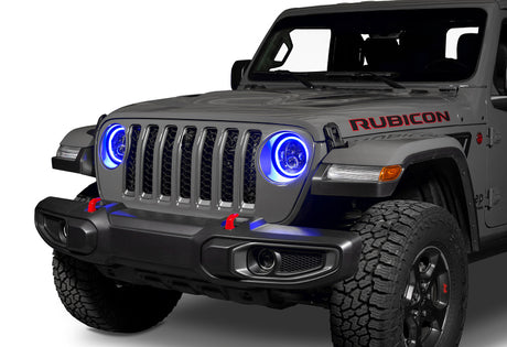 Phares à DEL haute puissance Oracle Jeep Wrangler JL/Gladiator JT 7 po (paire) - Dynamique VOIR LA GARANTIE