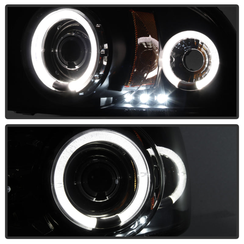 Phares de projecteur Spyder Dodge Dakota 97-04/Durango 98-03 1 pièce LED Halo LED Blk PRO-YD-DDAK97-BK
