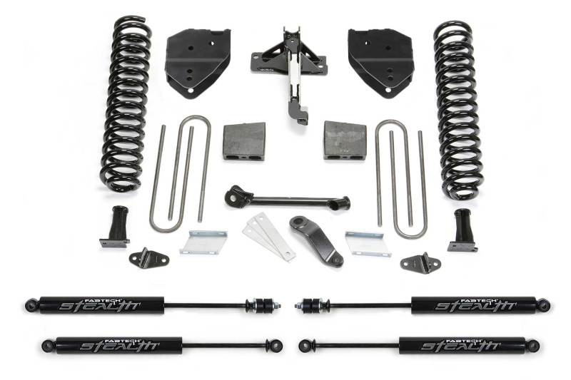 Système de base Fabtech 17-21 Ford F250/F350 4WD Diesel 4 pouces avec Stealth