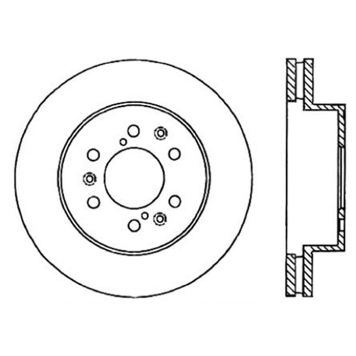 Rotor avant droit StopTech Power Slot 07 Chevrolet Tahoe