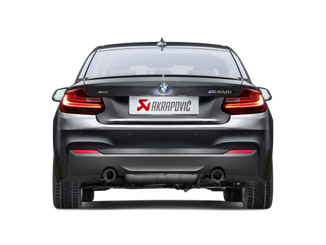 Arrière de catalyseur Akrapovic Evolution Line 16-17 pour BMW M240i (F22 F23) (SS) avec embouts en carbone (tuyau de liaison requis)