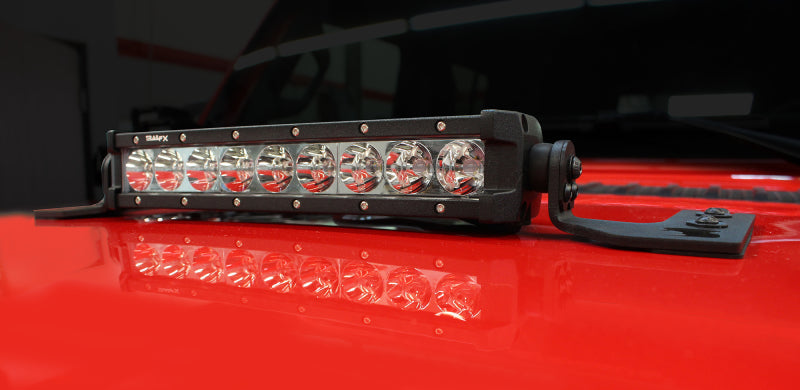 Support d'éclairage Go Rhino 18-20 Jeep Wrangler JL/JLU/Gladiator JT - 10 po à une rangée