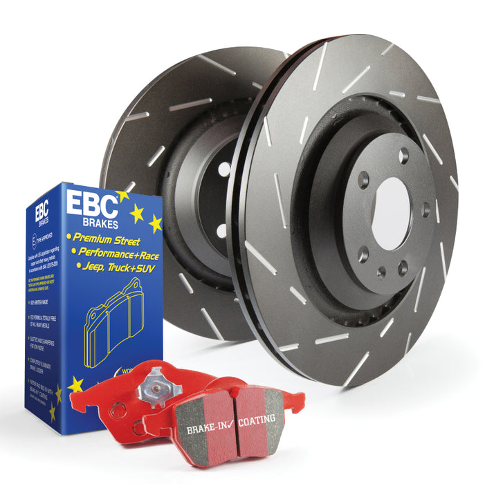 Kits EBC S4 avec plaquettes Redstuff et rotors USR