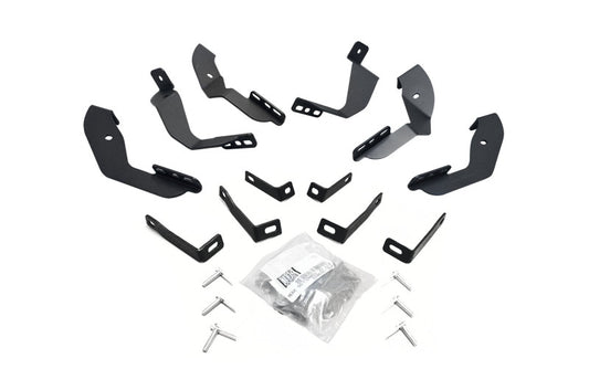 Go Rhino 15-19 Chevrolet Silverado 2500HD/3500HD Brackets for OE Xtreme Cab Length SideSteps