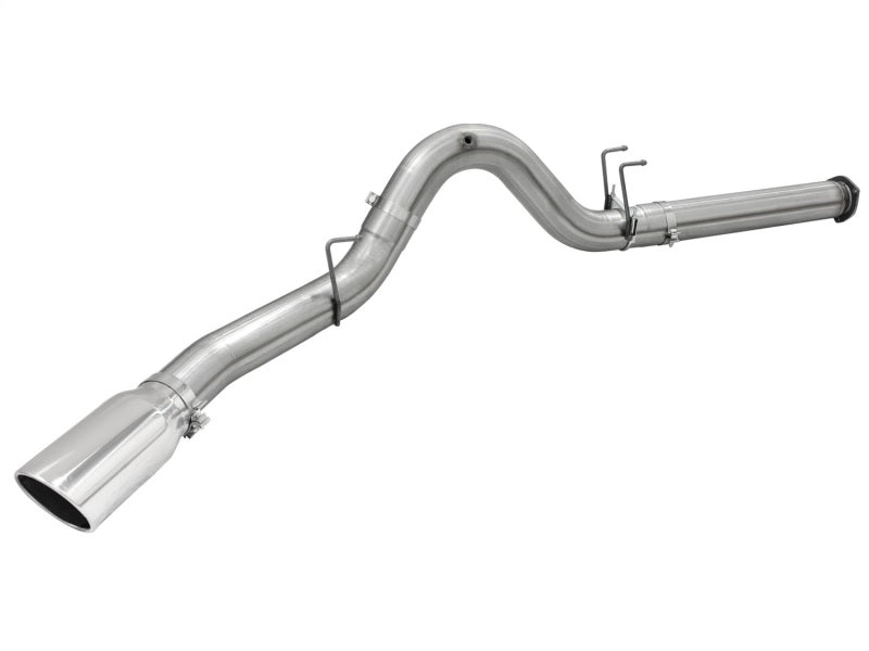 aFe Atlas Exhausts 5in DPF-Back Aluminized Steel Exhaust 2015 Ford Diesel V8 6.7L (td) Polished Tip