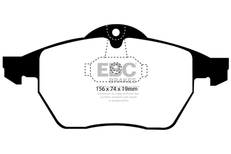 EBC 99-02 Saab 9-3 Convertible Ultimax2 Front Brake Pads