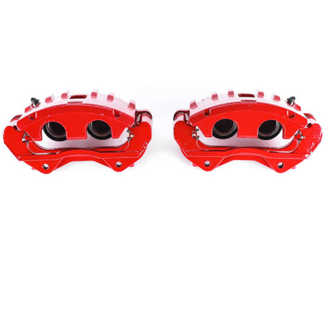 Étriers avant rouges Power Stop 06-07 Cadillac CTS avec supports - Paire