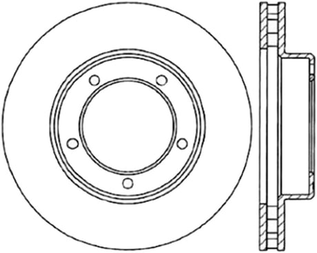 StopTech 98-07 Lexus LX / Toyota Land Cruiser Cryo Slotted Front Right Sport Brake Rotor