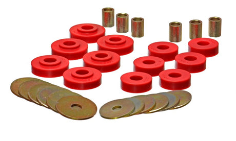 Ensemble de supports de carrosserie rouges Energy Suspension GM Corvette