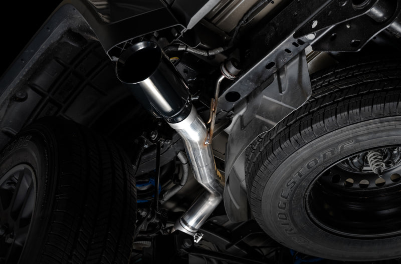 AWE Tuning 20-21 Jeep Gladiator JT 3.6L Tread Edition Cat-Back Échappement simple face - Diamond Blk Ti