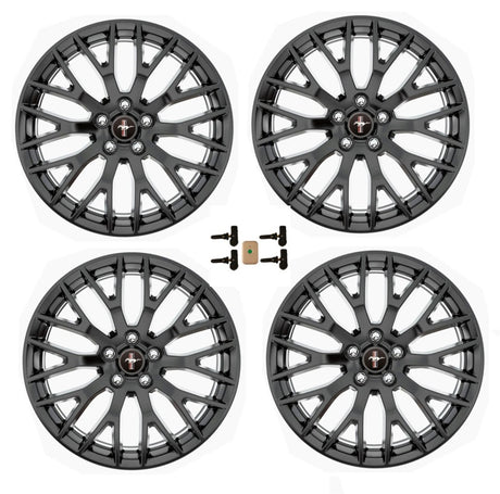 Jeu de roues Ford Racing 15-16 Mustang GT 19X9 et 19X9.5 avec kit TPMS - Noir mat