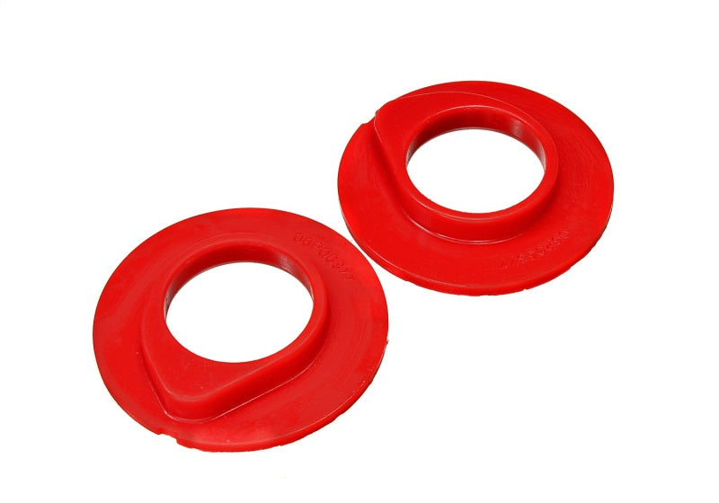 Ensemble d'isolateurs de ressorts hélicoïdaux avant pour Ford F-150/Ford Bronco 90-96 Energy Suspension - Rouge