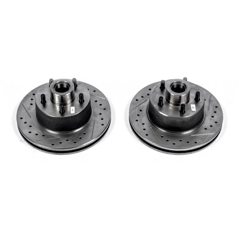 Disques de frein avant percés et fendus Power Stop 75-76 Chrysler Cordoba Evolution - Paire