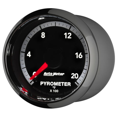 Jauge électronique Autometer Gen4 Dodge Factory Match 52,4 mm à balayage complet 0-2000 degrés F EGT/pyromètre