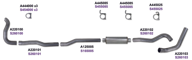 Kit œil de diamant 4 po TBSGL SS DDG4X4 89-93 Dodge 5,9 L Cummins 2500/3500