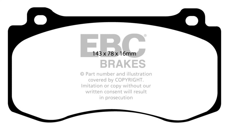 Plaquettes de frein avant EBC 05-10 Chrysler 300C 6.1 SRT8 Bluestuff