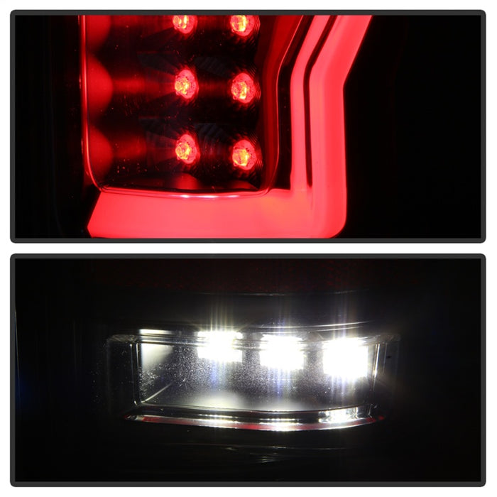 Feux arrière de projecteur Spyder 04-08 Ford F-150 - Barre lumineuse DRL LED - Noir ALT-YD-FF15004V2-LBLED-BK