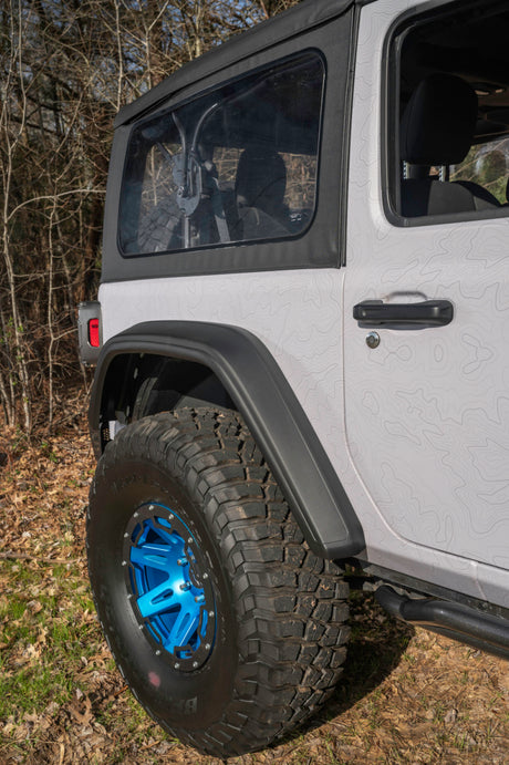Ensemble d'élargisseurs d'ailes Rugged Ridge Max Terrain avant et arrière 18-22 Jeep Wrangler JL