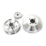 Kit de poulies de transmission inférieures BBK 96-01 Mustang 4.6 GT Cobra - Aluminium CNC léger (3 pièces)