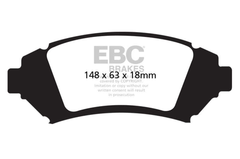 EBC 05 Buick Le Sabre (FWD) 3.8 (16in Wheels) Redstuff Front Brake Pads