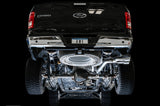 Système d'échappement hautes performances à sortie unique AWE Tuning 2015+ Ford F-150 0FG avec embouts chromés argentés de 4,5 pouces