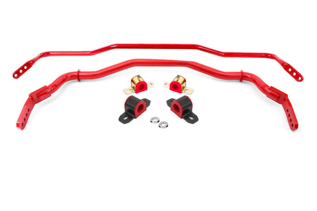BMR 15-22 S550 Mustang Sway Bar Kit with Bushings  Front and Rear Red BMR Suspension