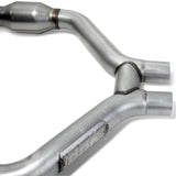 BBK 2015-16 Mustang V6 Short Mid H Pipe avec convertisseurs (à utiliser avec les collecteurs de la série 1642)