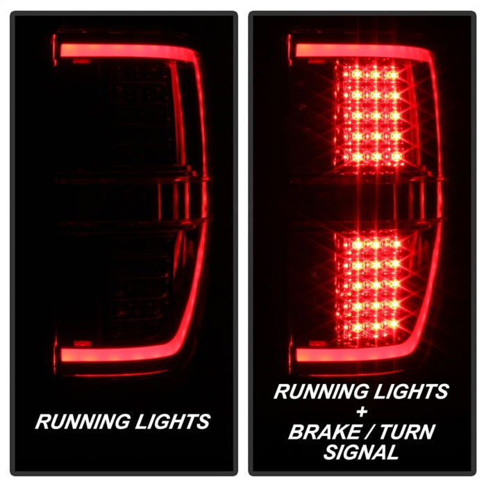 Barre lumineuse LED arrière xTune 09-14 pour Ford F-150 - Rouge transparent (ALT-JH-FF15009-LBLED-RC)