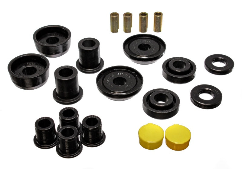 Ensemble de bagues de commande avant noires Energy Suspension 93-02 Camaro/Firebird/Trans Am