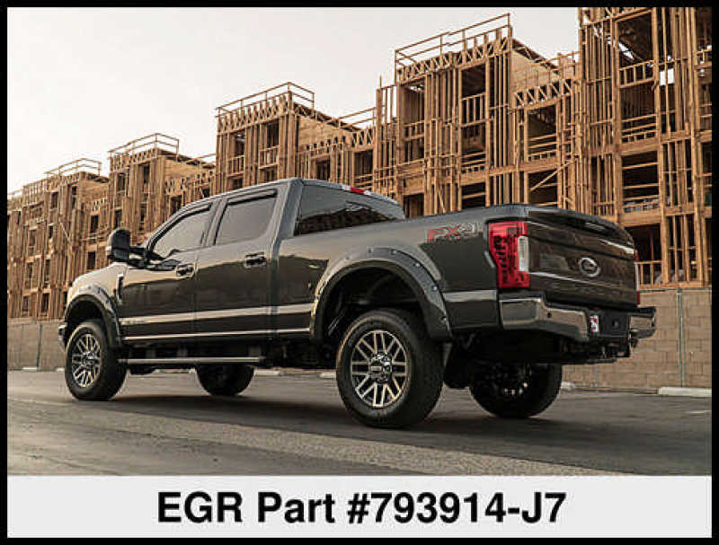 EGR 2017 Ford Super Duty Bolt-On Look Color Match Fender Flares - Set - Magnetic Metallic