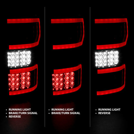 Feux arrière à LED ANZO 18-19 Ford F-150 Fumés