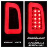 Feux arrière à LED Spyder 08-16 Ford Super Duty F-250 V3 - Rouge transparent (ALT-YD-FS07V3-LBLED-RC)