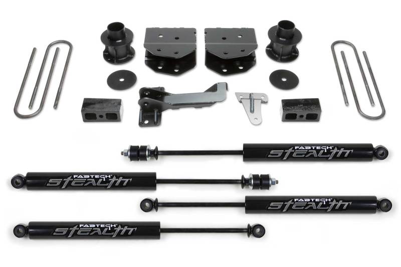 Système budgétaire Fabtech 08-16 Ford F250/350/450 4WD 8 Lug 4in avec Stealth