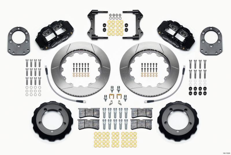 Kit de chapeau avant Wilwood Narrow Superlite 4R 14,00 po 66-75 Ford Bronco Dana 30/44 avec lignes