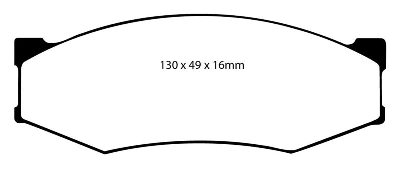 EBC 89-97 Nissan Pick-up 4 Cyl Greenstuff Front Brake Pads