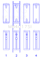 King Engine Bearings GM 231 (3800) V6 (Size STD) Main Bearing Set