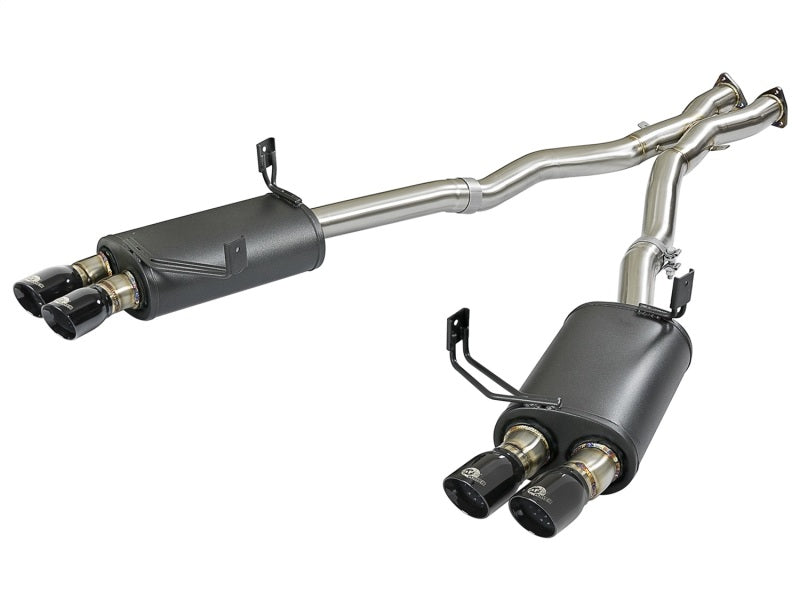 aFe MACH Force-Xp 2-1/2in 304 SS Cat-Back Exhaust w/ Black Tips 05-08 BMW Z4 M Coupe (E86) L6 3.2L