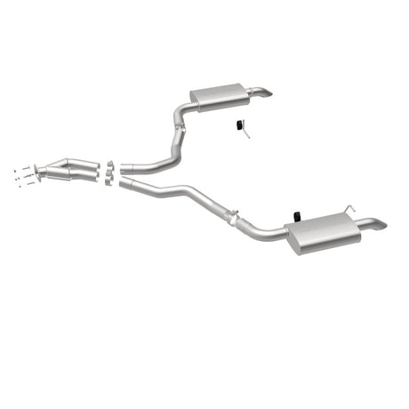 Échappement Cat-Back perforé en acier inoxydable à double sortie arrière pour moteur Chevy Corvette V8 5,7 L MagnaFlow 75-79
