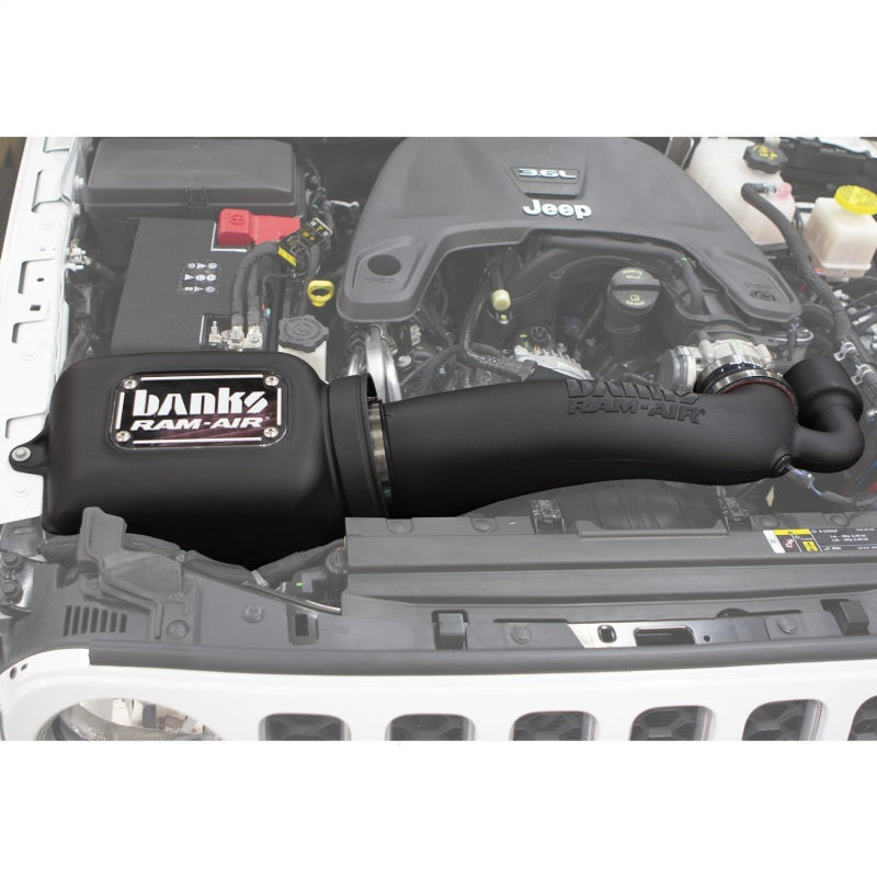 Système d'admission d'air Ram-Air pour Jeep Wrangler 3,6 L (JL) 18-20 de Banks Power
