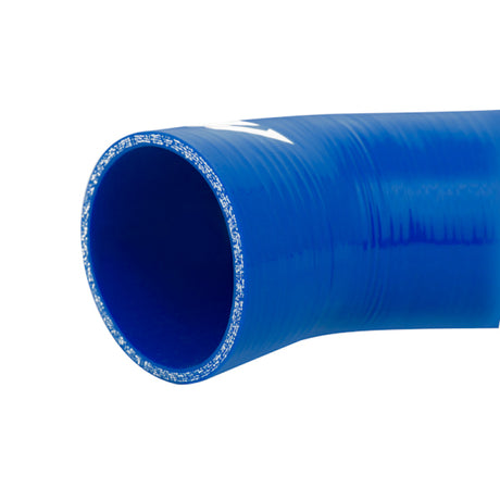 Tuyau de boîte à air en silicone Mishimoto 01-07 Subaru WRX 76 mm - Bleu